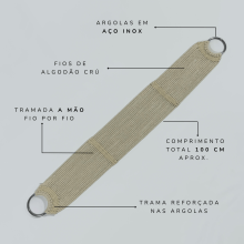 BARRIGUEIRA ALGODÃO 22 FIOS 100 CM