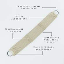 BARRIGUEIRA ALGODÃO 18 FIOS 90 CM