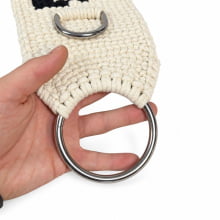 BARRIGUEIRA FECHADA ALGODÃO 4 ARGOLAS C/ MARCA