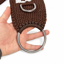 BARRIGUEIRA FECHADA PP MARROM 4 ARGOLA C/ MARCA