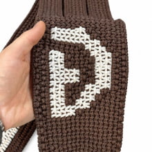 PAR DE BARRIGUEIRA FECHADA PP MARROM C/ MARCA