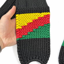 PAR DE BARRIGUEIRA FECHADA PP PRETA BANDEIRA G