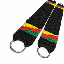 PAR DE BARRIGUEIRA FECHADA PP PRETA BANDEIRA G