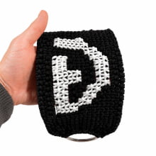 PAR DE BARRIGUEIRA FECHADA PP PRETA C/ MARCA