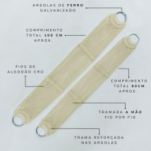 PAR DE BARRIGUEIRA ALGODÃO FERRO