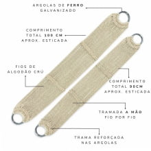 PAR DE BARRIGUEIRA ALGODÃO FERRO PAR DE BARRIGUEIRA ALGODÃO FERRO